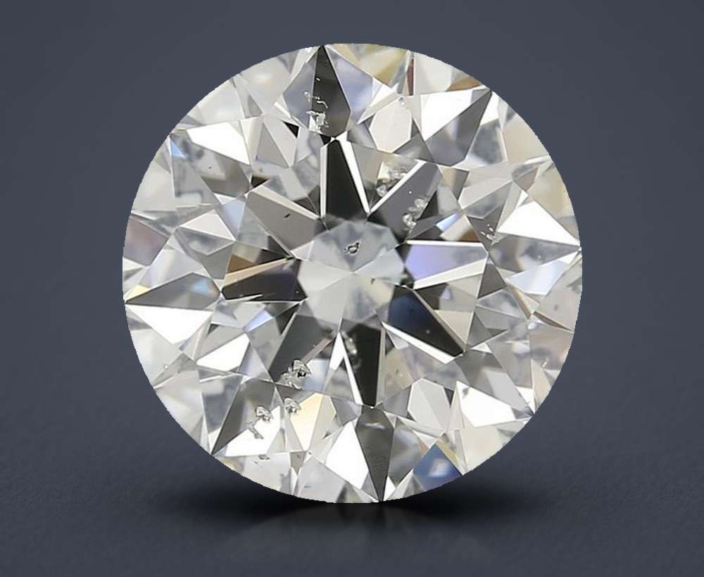 3.00ct I SI2 Rare Carat Ideal Cut Round Diamond