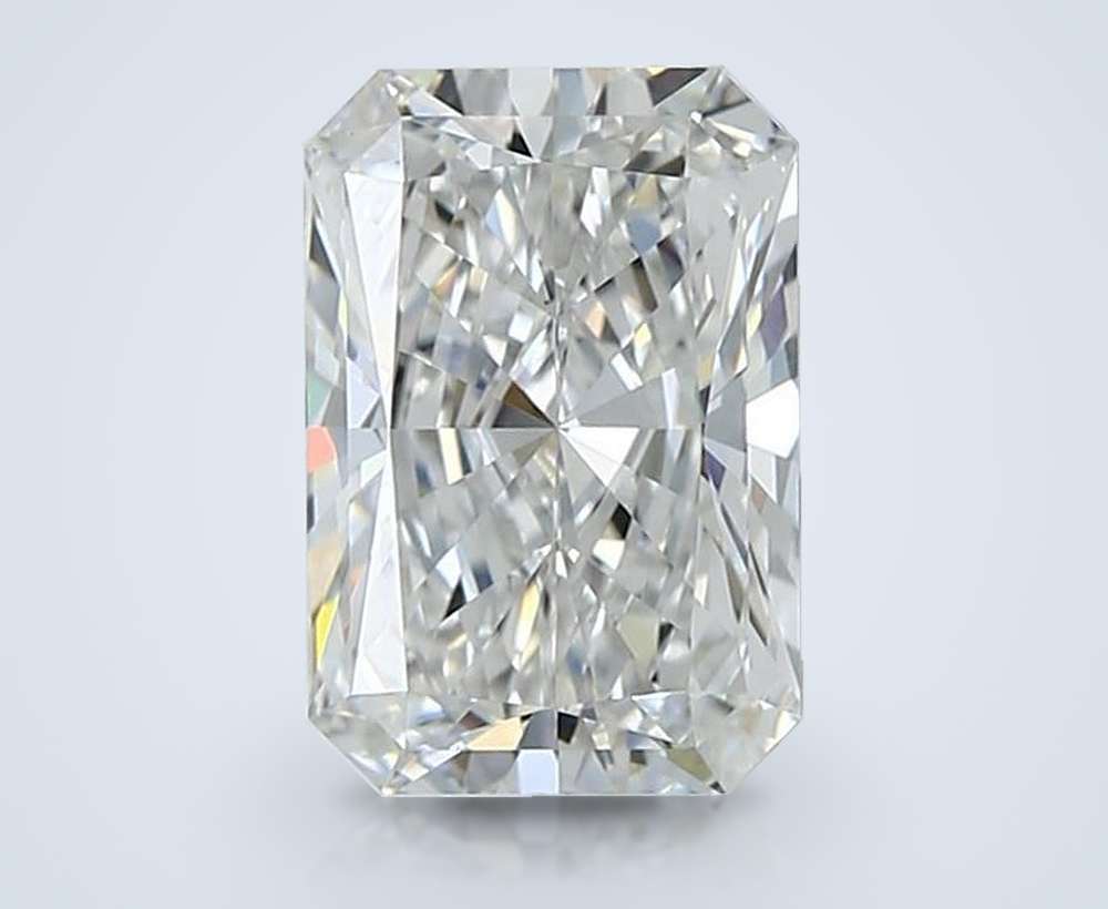 2.72ct F VVS2 Rare Carat Ideal Cut Radiant Lab Grown Diamond