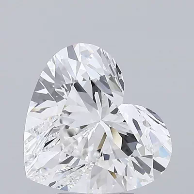 5.02ct F VS2 Rare Carat Ideal Cut Heart Lab Grown Diamond