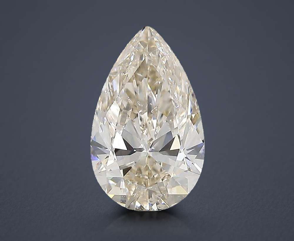 2.01ct J SI1 Rare Carat Ideal Cut Pear Diamond