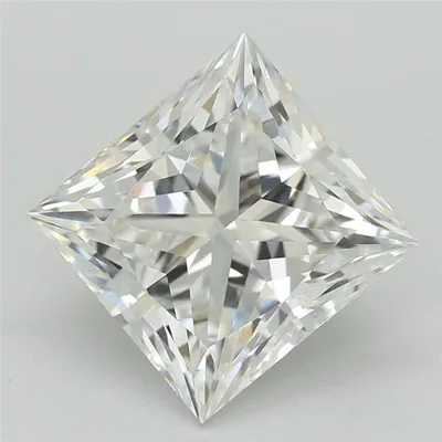 2.03ct D VVS2 Rare Carat Ideal Cut Princess Lab Grown Diamond