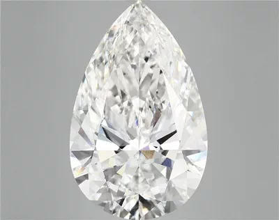 10.18ct F VVS2 Rare Carat Ideal Cut Pear Lab Grown Diamond