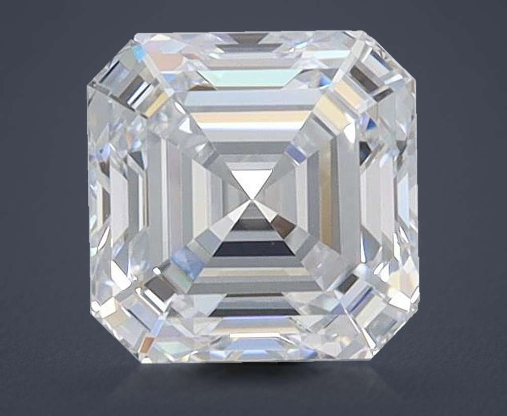 1.00ct D FL Rare Carat Ideal Cut Asscher Lab Grown Diamond