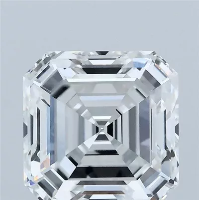 3.03ct F VVS2 Rare Carat Ideal Cut Asscher Lab Grown Diamond