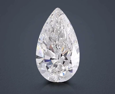 3.06ct F VS1 Rare Carat Ideal Cut Pear Lab Grown Diamond