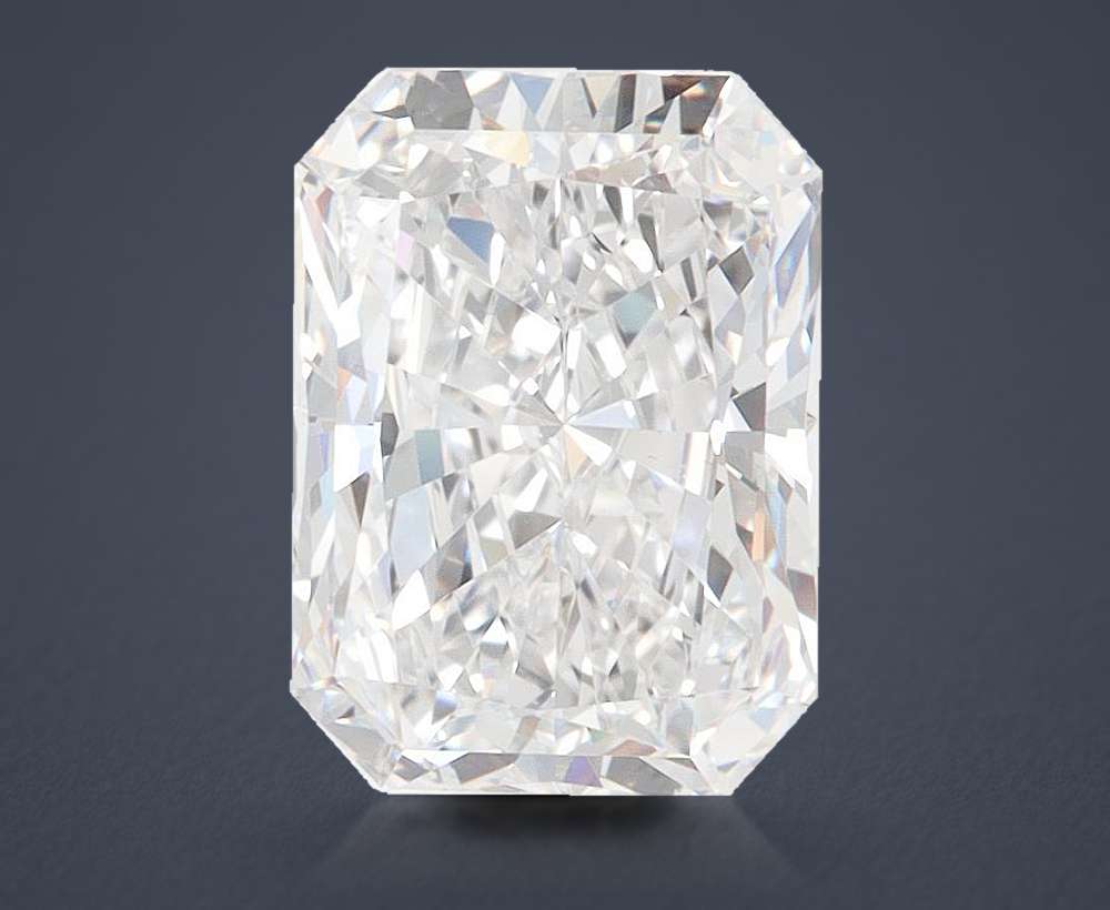 3.08ct D VVS2 Rare Carat Ideal Cut Radiant Lab Grown Diamond