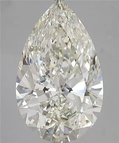 4.02ct I VS2 Rare Carat Ideal Cut Pear Diamond