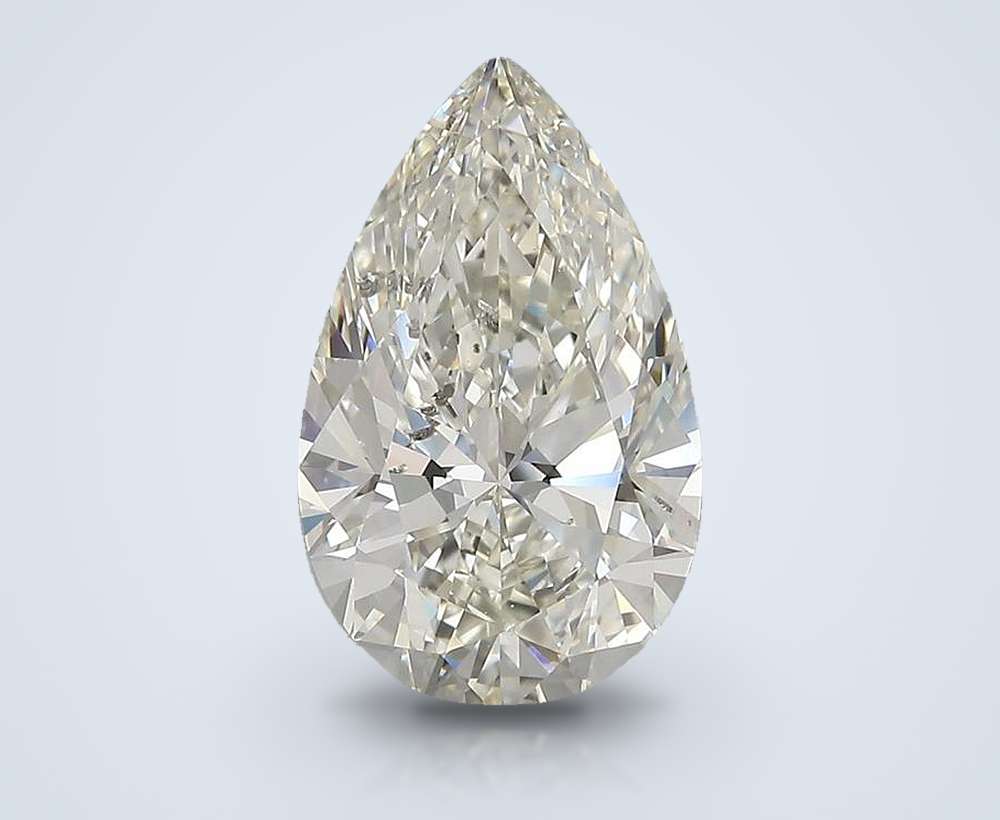 4.02ct I VS2 Rare Carat Ideal Cut Pear Diamond