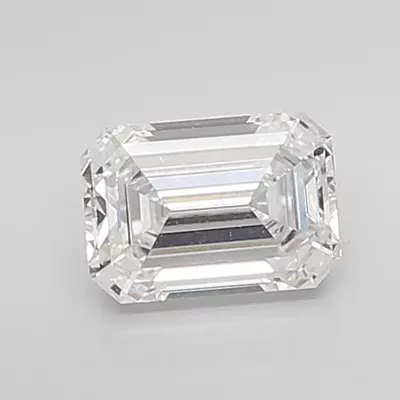 1.55ct E VVS2 Rare Carat Ideal Cut Emerald Lab Grown Diamond