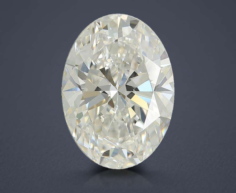 2.87ct D VS1 Rare Carat Ideal Cut Oval Lab Grown Diamond
