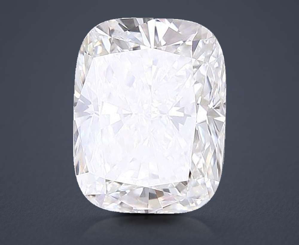 5.43ct F VVS2 Rare Carat Ideal Cut Cushion Lab Grown Diamond