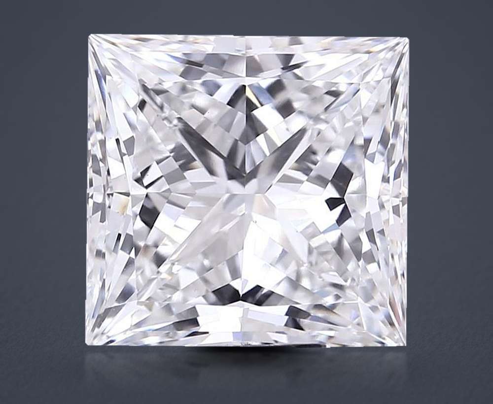 10.11ct E VS1 Rare Carat Ideal Cut Princess Lab Grown Diamond