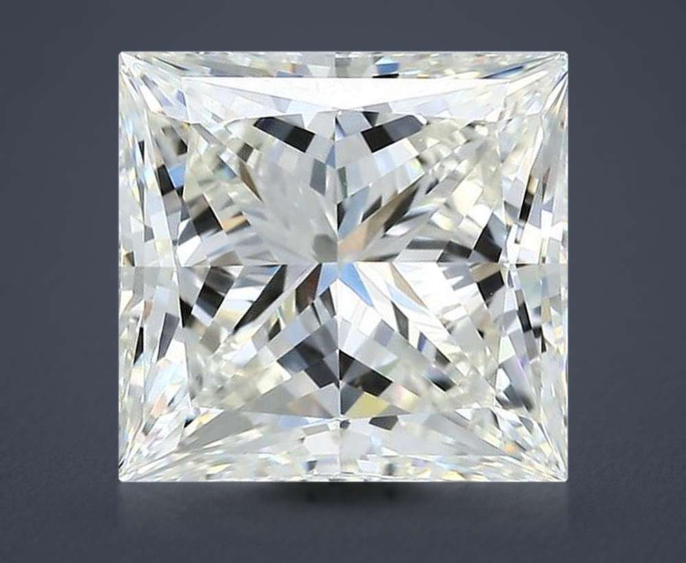 5.03ct I VVS2 Rare Carat Ideal Cut Princess Diamond