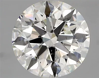 3.09ct J SI2 Rare Carat Ideal Cut Round Diamond
