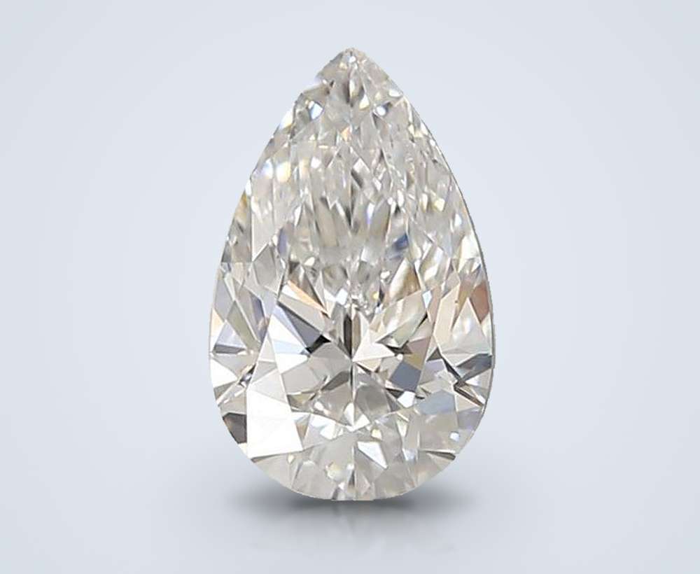 1.31ct D VS1 Rare Carat Ideal Cut Pear Lab Grown Diamond