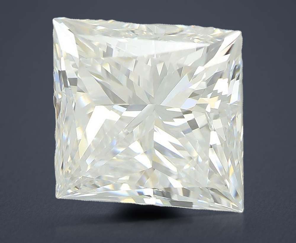 5.00ct E VVS2 Rare Carat Ideal Cut Princess Lab Grown Diamond