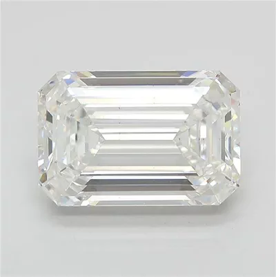 6.08ct E VS1 Rare Carat Ideal Cut Emerald Lab Grown Diamond