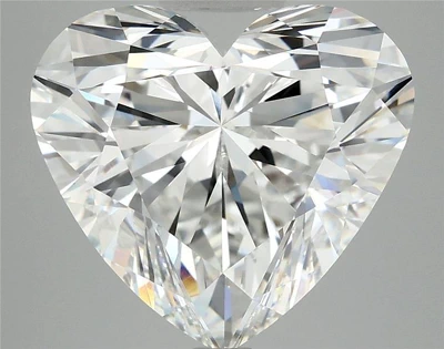 6.17ct E VVS2 Rare Carat Ideal Cut Heart Lab Grown Diamond