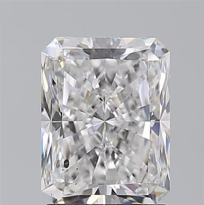 2.06ct D SI2 Rare Carat Ideal Cut Radiant Diamond
