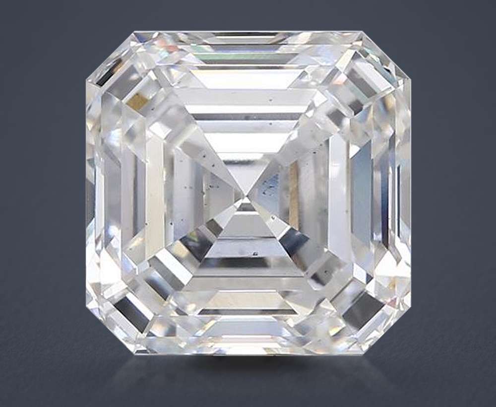 10.27ct F VS2 Rare Carat Ideal Cut Asscher Lab Grown Diamond