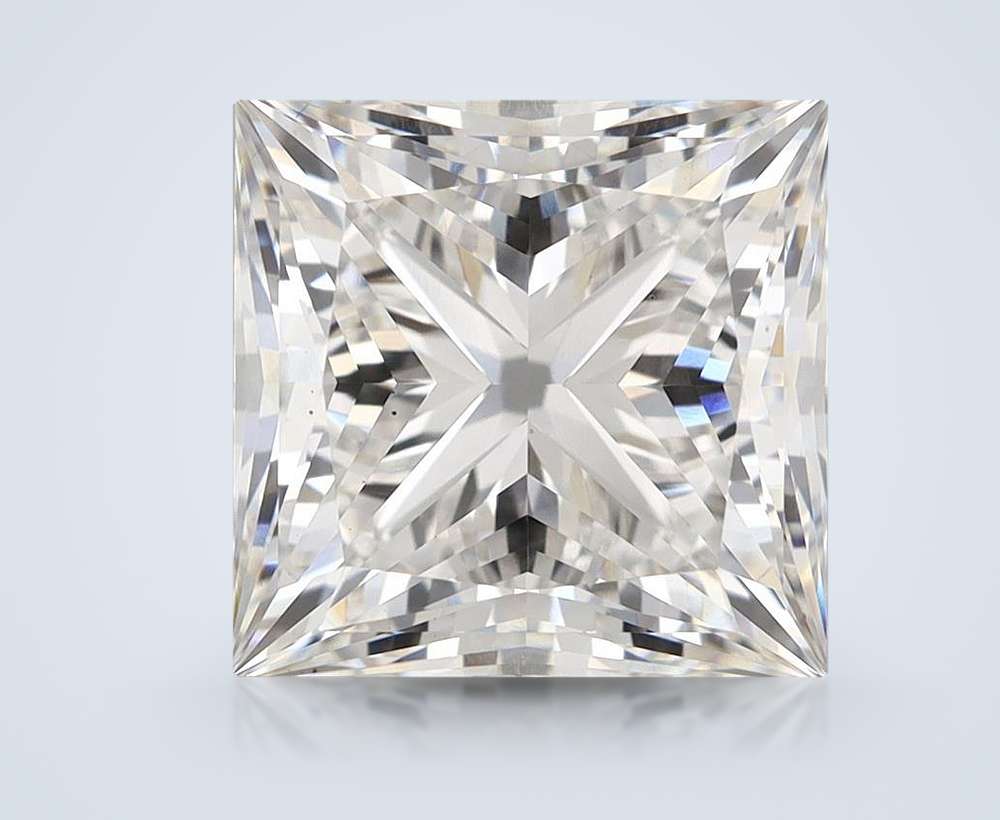 6.44ct F VS1 Rare Carat Ideal Cut Princess Lab Grown Diamond