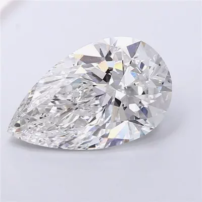 8.04ct F VVS2 Rare Carat Ideal Cut Pear Lab Grown Diamond