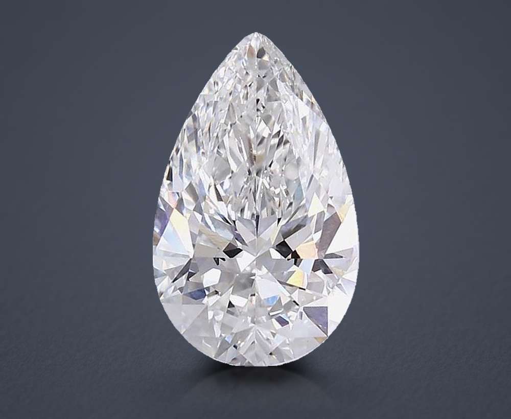 8.04ct F VVS2 Rare Carat Ideal Cut Pear Lab Grown Diamond
