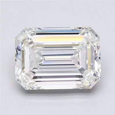 3.01ct I IF Rare Carat Ideal Cut Emerald Diamond