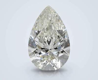 4.05ct J SI2 Rare Carat Ideal Cut Pear Diamond