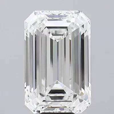 14.04ct F VVS2 Rare Carat Ideal Cut Emerald Lab Grown Diamond