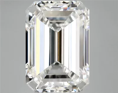 11.06ct F VVS2 Rare Carat Ideal Cut Emerald Lab Grown Diamond
