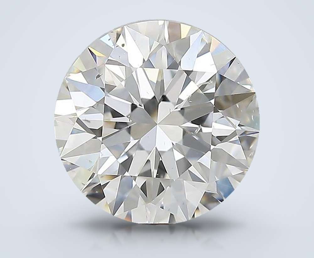 3.51ct H SI1 Rare Carat Ideal Cut Round Diamond