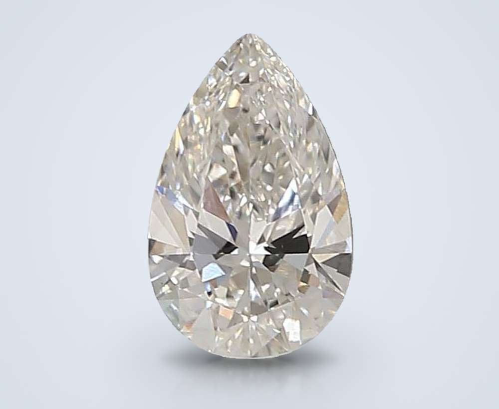 0.96ct F VS1 Rare Carat Ideal Cut Pear Lab Grown Diamond