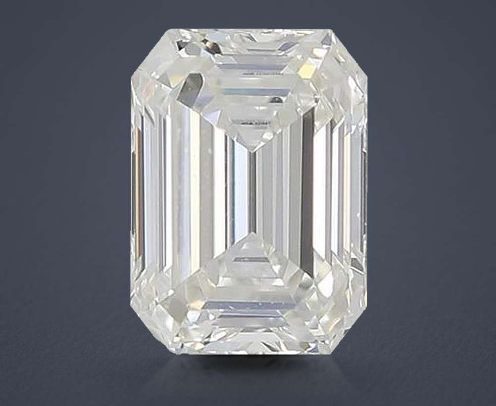 0.80ct J VS2 Rare Carat Ideal Cut Emerald Diamond