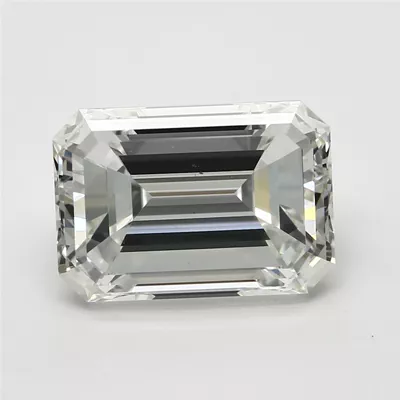 3.03ct J SI1 Rare Carat Ideal Cut Emerald Diamond