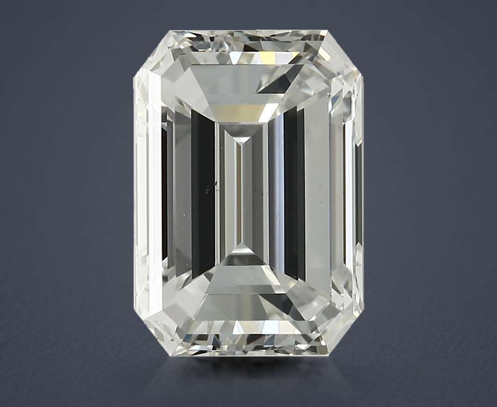 3.03ct J SI1 Rare Carat Ideal Cut Emerald Diamond