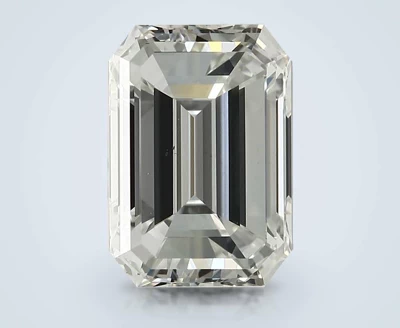 3.03ct J SI1 Rare Carat Ideal Cut Emerald Diamond
