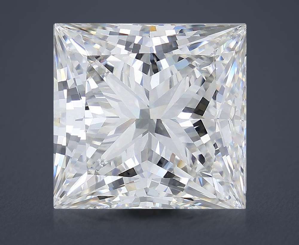10.12ct F VVS2 Rare Carat Ideal Cut Princess Lab Grown Diamond