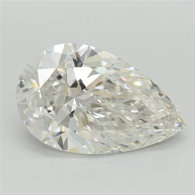 2.86ct F VVS2 Rare Carat Ideal Cut Pear Lab Grown Diamond