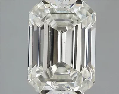 4.04ct J VS2 Rare Carat Ideal Cut Emerald Diamond