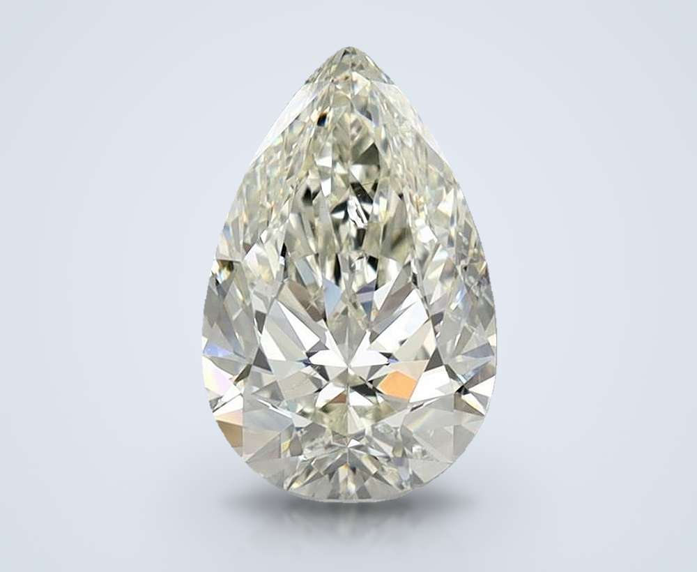 2.10ct K SI2 Rare Carat Ideal Cut Pear Diamond