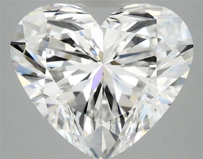 5.09ct F VS1 Rare Carat Ideal Cut Heart Lab Grown Diamond