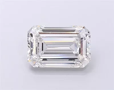 3.10ct G VVS2 Rare Carat Ideal Cut Emerald Lab Grown Diamond