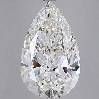 15.02ct F VVS2 Rare Carat Ideal Cut Pear Lab Grown Diamond