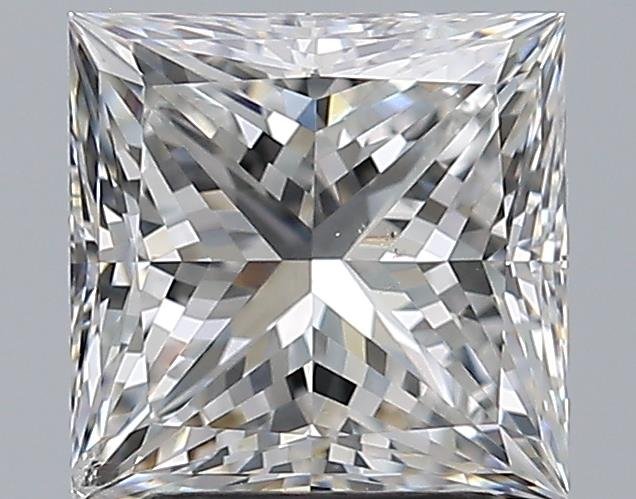 2.51ct F SI2 Rare Carat Ideal Cut Princess Diamond