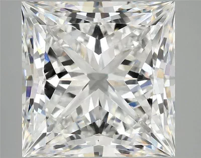 8.24ct E VVS2 Rare Carat Ideal Cut Princess Lab Grown Diamond