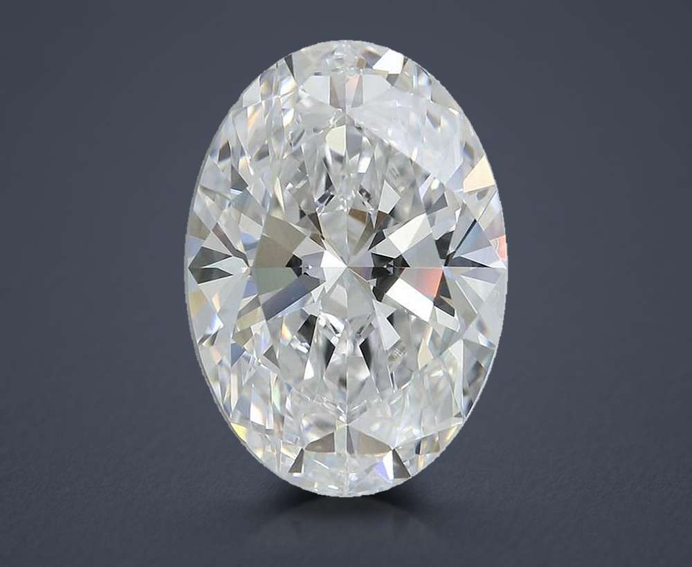 5.40ct E VS2 Rare Carat Ideal Cut Oval Lab Grown Diamond