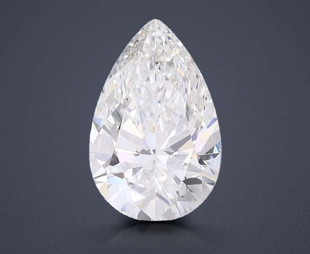 11.04ct G VS1 Rare Carat Ideal Cut Pear Lab Grown Diamond