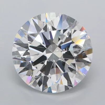 3.84ct D FL Rare Carat Ideal Cut Round Lab Grown Diamond