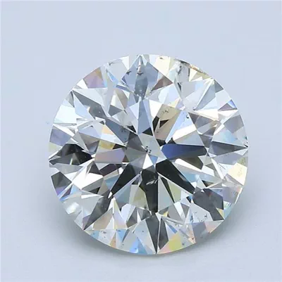 4.51ct J SI2 Rare Carat Ideal Cut Round Diamond